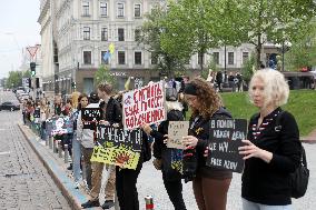 Dont Stay Silent! Captivity Kills rally in Kyiv